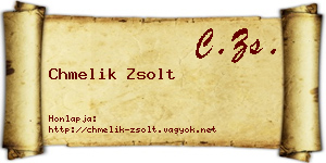 Chmelik Zsolt névjegykártya
